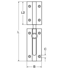 80mm Paslanmaz Kapı Sürgüsü
