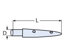 TUTAMAK BORU SONU 5 DERECE ÇAP:22MM