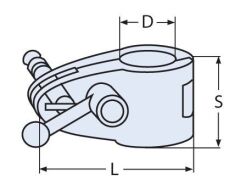 22mm Menteşeli Boru Geçiş (El İle Sıkmalı)