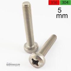 M5 Paslanmaz Yıldız Silindir Baş Vida Çeşitleri (YSB) DIN7985