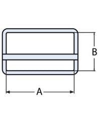50mm, Paslanmaz Kayış Tokası