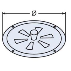 100mm Kapalı, Açık kelebek Havalandırma