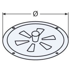 100mm Kapalı, Açık kelebek Havalandırma
