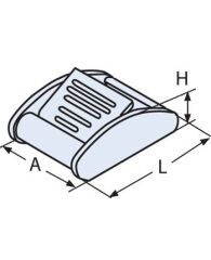 MANDALLI KAYIŞ TOKASI TIRTIKLI MODEL  25MM