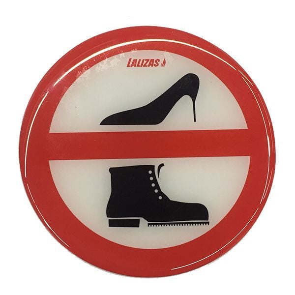 Silikon Etiket Ayakkabı ile Girilmez