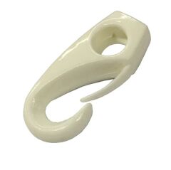 2 ADET 10mm , Plastik Kanca Beyaz