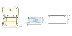 270x450mm Hatch Pencere