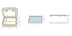 480x480mm Hatch Pencere