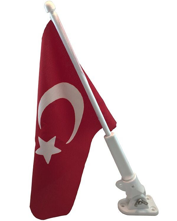 BAYRAKLI PLASTİK BAYRAK DİREĞİ