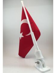 BAYRAKLI PLASTİK BAYRAK DİREĞİ