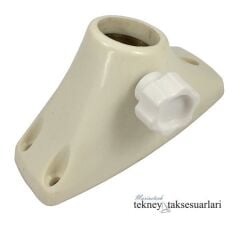 Beyaz, 22mm Bayrak Direği Tabanı Ayağı