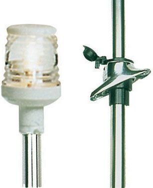 Beyaz - Direkli silyon feneri, teleskopik. Paslanmaz çelik, RINA onaylı.