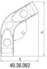 Paslanmaz Köşe kurtağızı 163mm