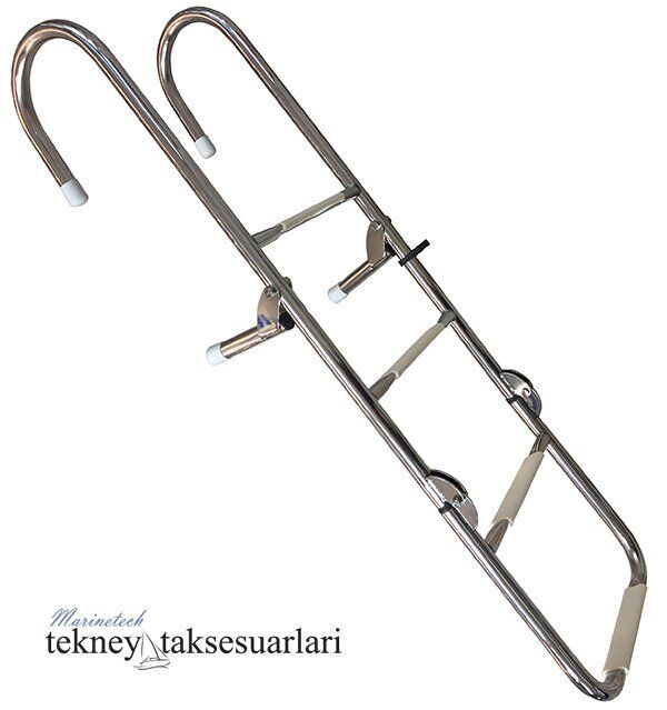 4 Basamaklı Uzun, Katlanır, Paslanmaz Merdiven