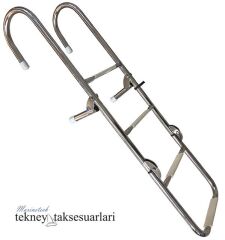 4 Basamaklı Uzun, Katlanır, Paslanmaz Merdiven