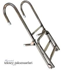 4 Basamaklı Uzun, Katlanır, Paslanmaz Merdiven