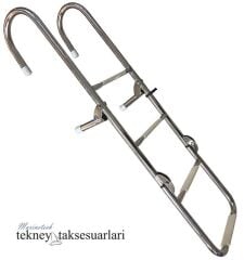 4 Basamaklı Uzun, Katlanır, Paslanmaz Merdiven