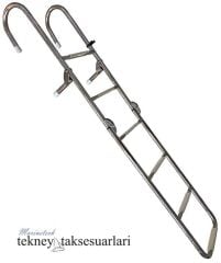 6 Basamaklı Uzun, Katlanır, Paslanmaz Merdiven