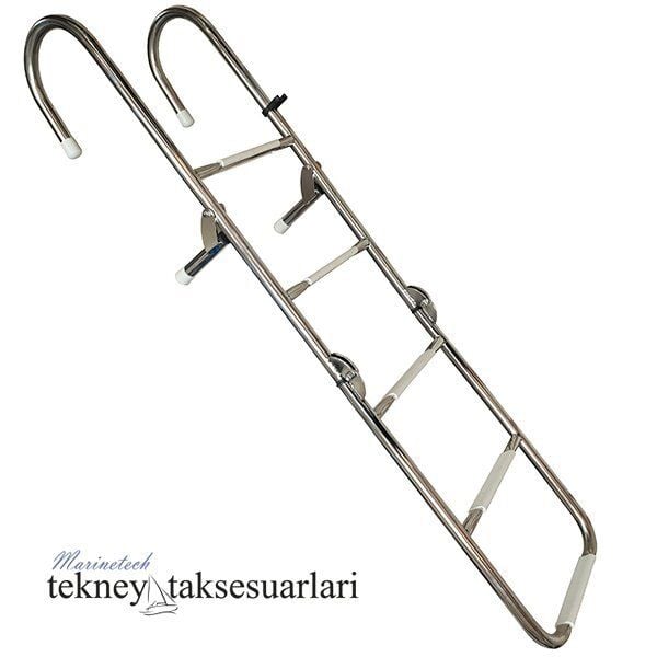 5 Basamaklı Uzun, Katlanır, Paslanmaz Merdiven