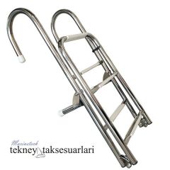 5 Basamaklı Uzun, Katlanır, Paslanmaz Merdiven