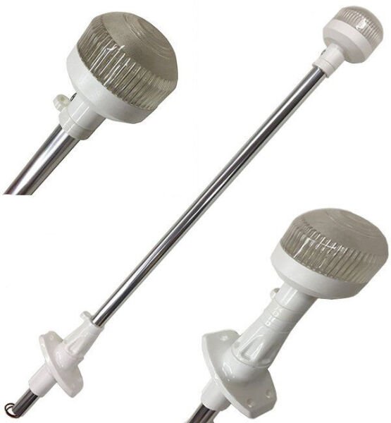 LED Işıklı, Ayarlı, Bayrak Direği, Seyir Feneri, BEYAZ