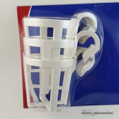 Plastik Bardaklık Beyaz 3'lü Paket,