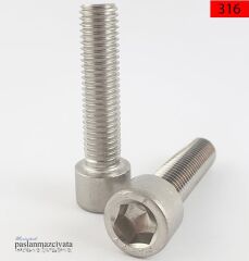 M12 Paslanmaz İmbus Civata Çeşitleri DIN912