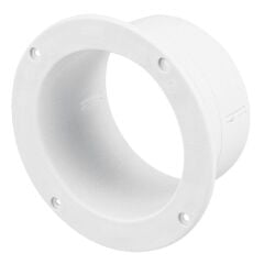 Ventilatör Konektörü, Düz, 102mm, Beyaz