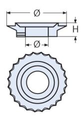 25mm Şaft için Halat Kesici