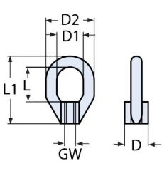 M8 Gözlü Mapa / Somun