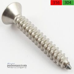 2,9mm Paslanmaz YHB Saç Vidası Çeşitleri DIN7982