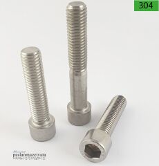 M16 Paslanmaz İmbus Civata Çeşitleri DIN912