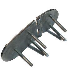 146 x 65, 316 Kalite Paslanmaz  Menteşe Civatalı