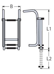 3 Basamaklı  Teleskopik / Katlanır 316 Kalite