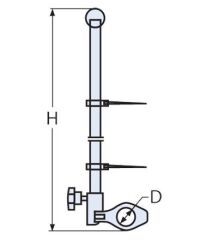 Bayrak Direği 22mm Boru Bağlantılı
