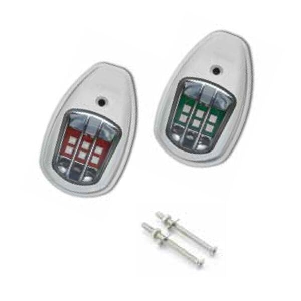 12m, LED 12V İskele / Sancak Feneri Takım (Beyaz), Seyir Feneri