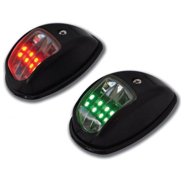 12m, LED 12V İskele / Sancak Feneri Takım (Siyah), Seyir Feneri