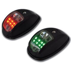 12m, LED 12V İskele / Sancak Feneri Takım (Siyah), Seyir Feneri