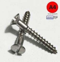 2,5 mm A4 Paslanmaz MB Ağaç Vidası DIN95 Çeşitleri