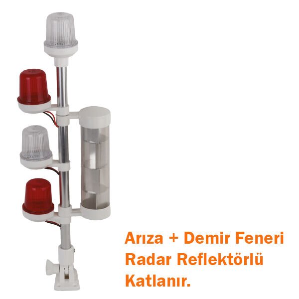 Radar Reflektörlü Katlanır Arıza + Demir Feneri (50 cm)