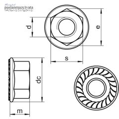 Paslanmaz Flanşlı Somun Çeşitleri DIN6923