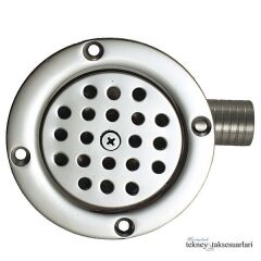 Paslanmaz Yer Süzgeçi, 90' Çıkışlı Yer Sifonu