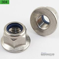 Paslanmaz Fiberli Flanşlı Somun Çeşitleri DIN6926