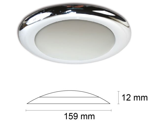 Tavan Lambası Ufo Slim ABS Gövde Krome 159x12