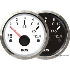 KUS Yağ Basınç Göstergesi 12V/24V 52mm