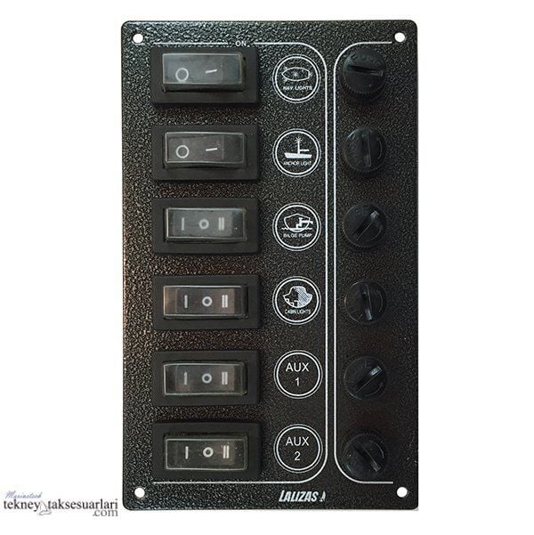 6'lı Kontrol Paneli Ultra 'Sp6' 6 Komur Rengi