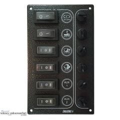 6'lı Kontrol Paneli Ultra 'Sp6' 6 Komur Rengi