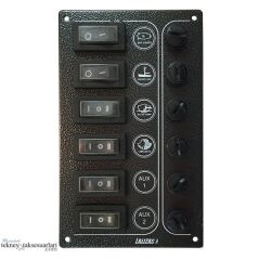 6'lı Kontrol Paneli Ultra 'Sp6' 6 Komur Rengi