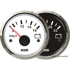 KUS Voltmetre Göstergesi,12V/24V  52mm