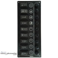 9'lu Kontrol Paneli Ultra 'Sp9' 9 Komur Rengi